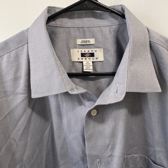 Joseph Abboud Egyptian Cotton Long Sleeve Button Up Non Iron Classic Fit Shirt - Picture 2 of 7
